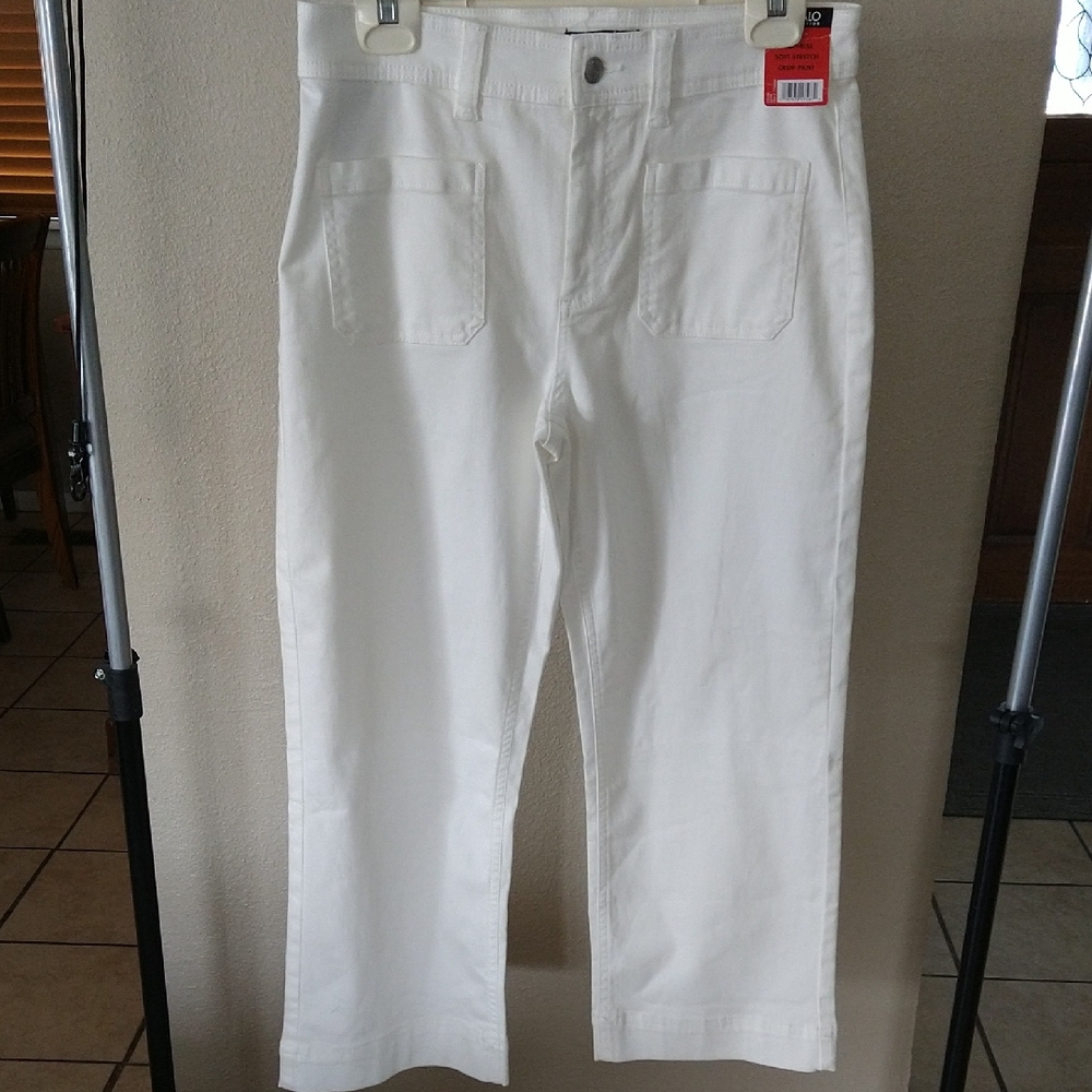 Buffalo David Bitton Off-White Boot Cut Pants